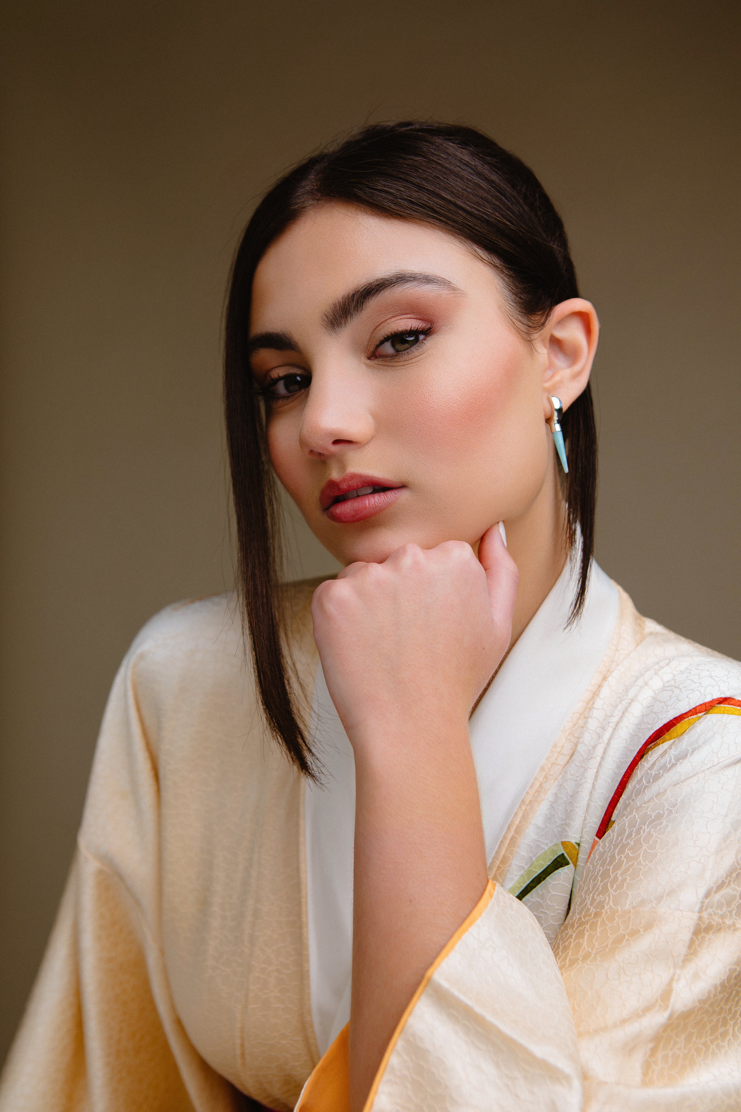 Pendiente Melting Amazonite