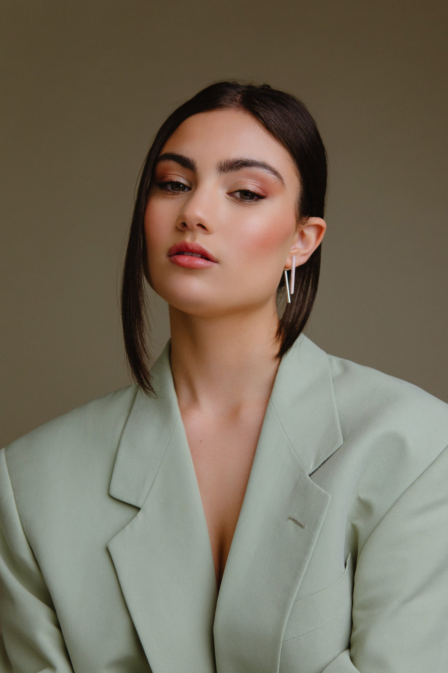 Pendientes Isóscele Pink Opal