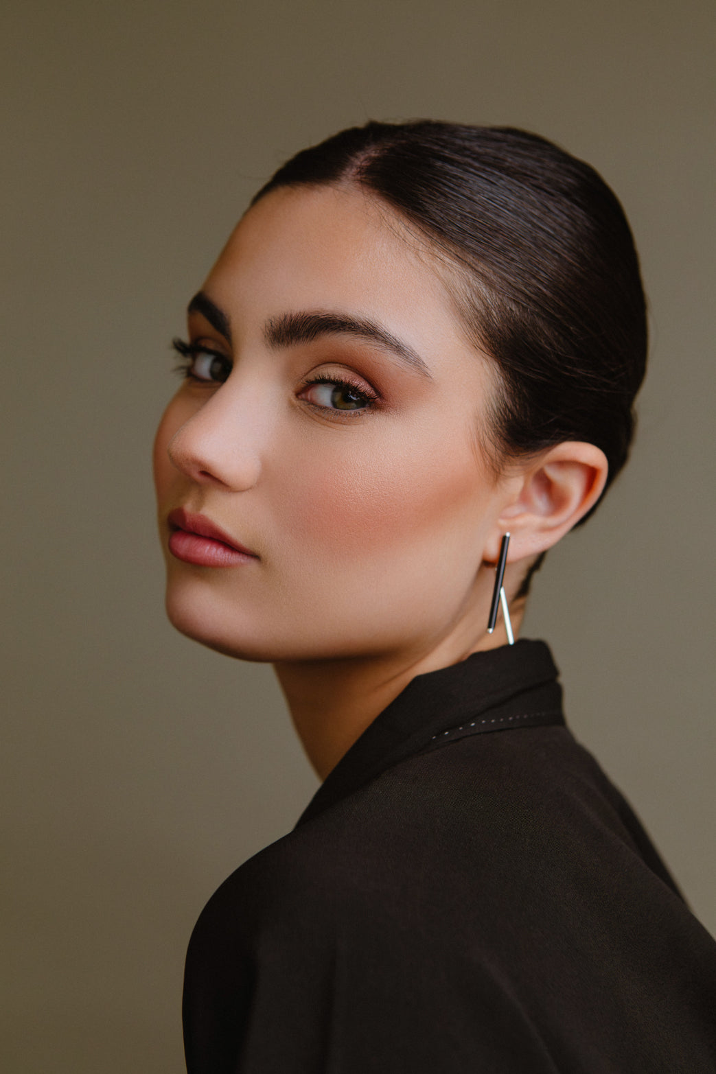 Pendientes Isóscele Black Ónix