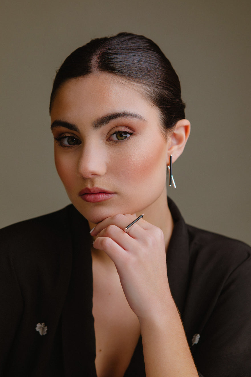 Pendientes Isóscele Black Ónix