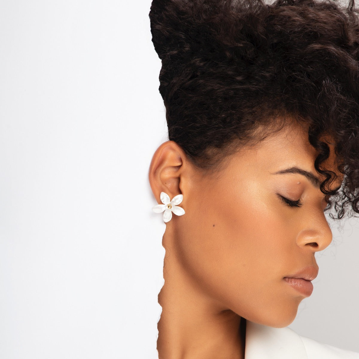 Sakura Pendientes con forma de flor