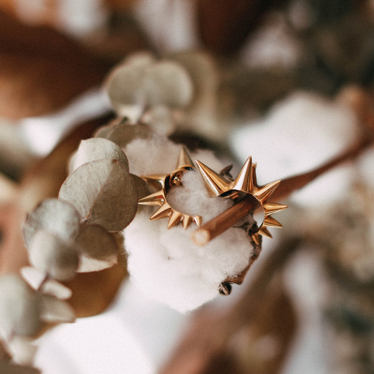 Pendientes Double Disorder Oro