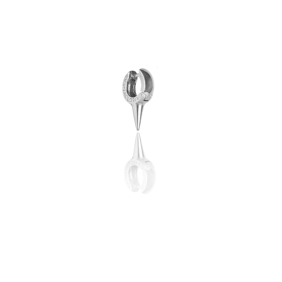 Pendiente largo Melting Small Plata Vanagloria