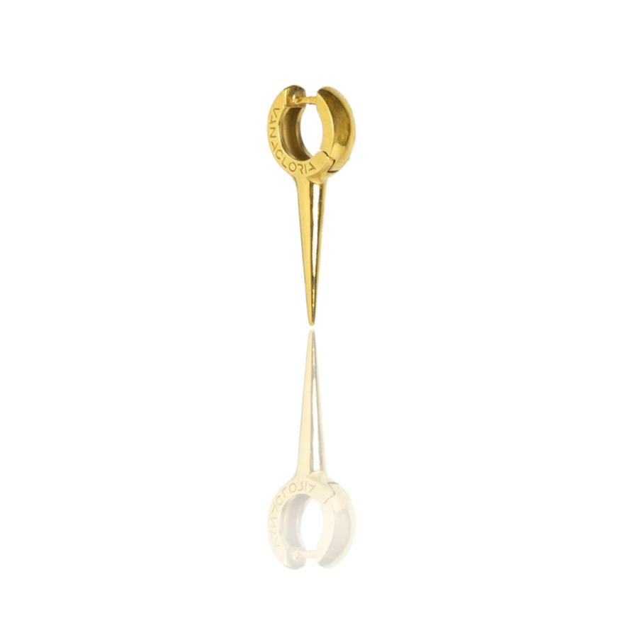 Pendiente Largo Melting Medium Oro Vanagloria