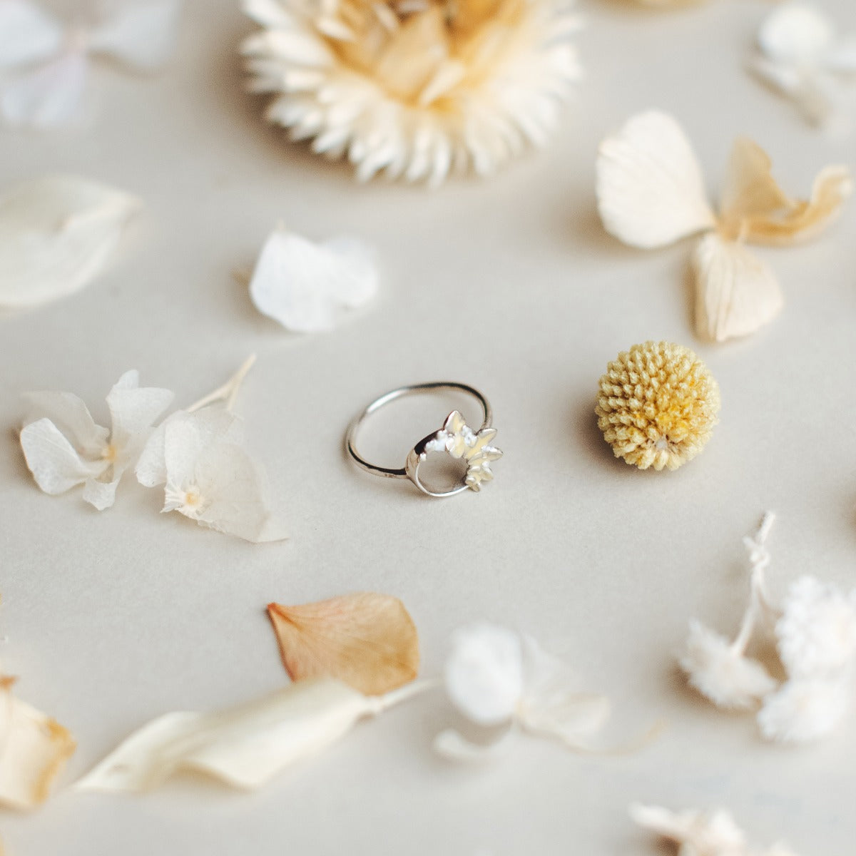 Joyas Artesanales Anillo de plata Anne Plata / Vanagloria - Camomile Bouquet