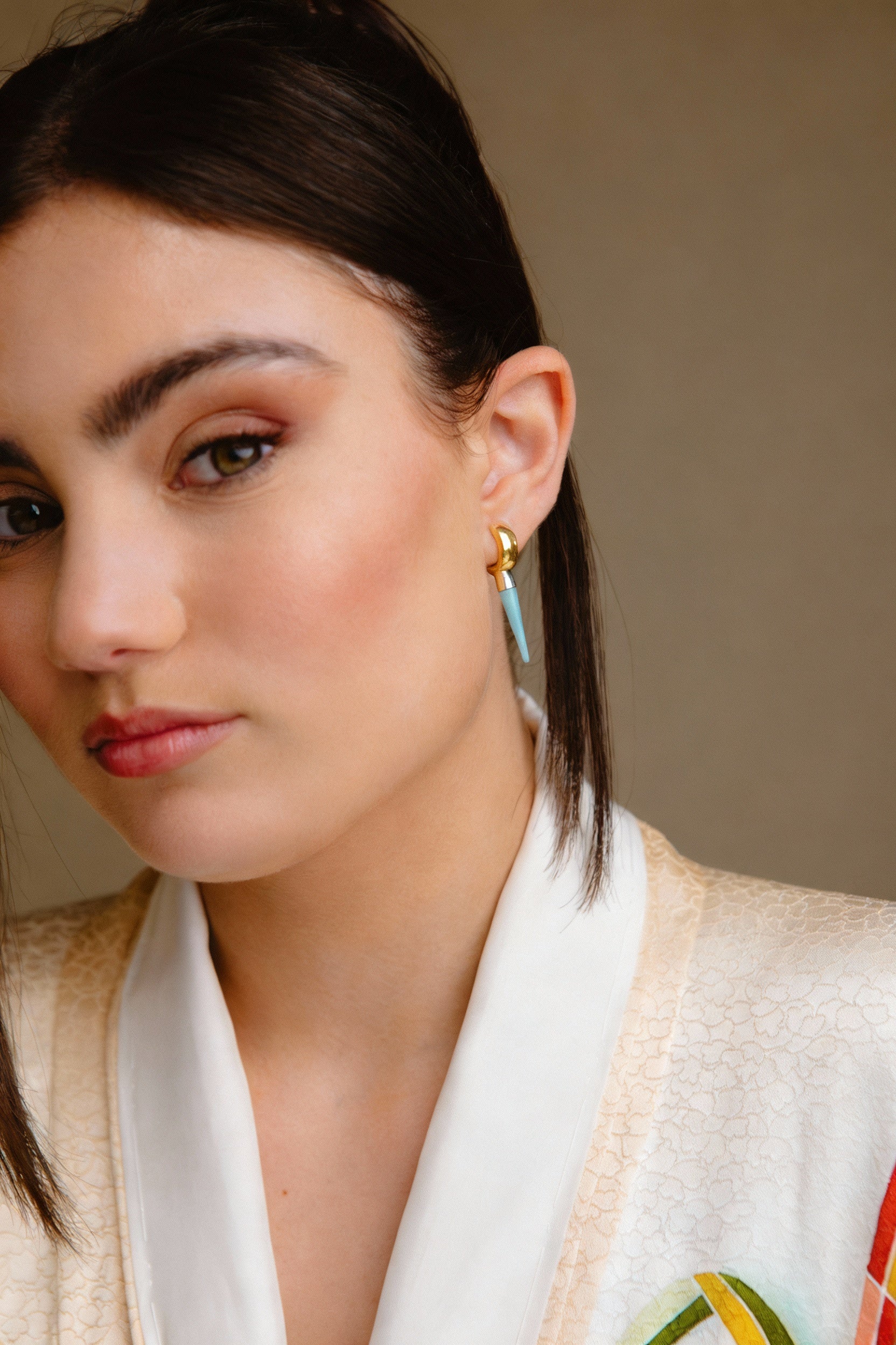 Pendiente Melting Amazonite