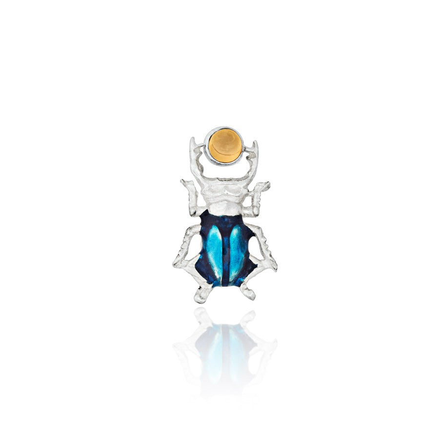 Pendientes Mini Blue Beetle