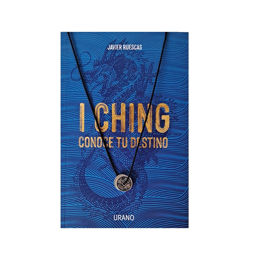 Pack Libro "I Ching, conoce tu destino" + colgante 3 monedas con cordón de nylon